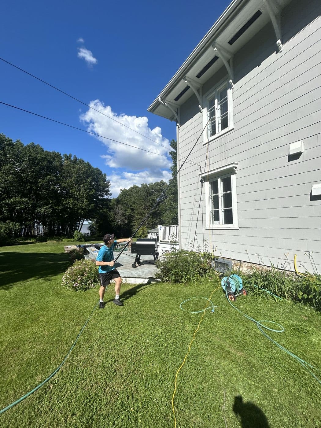 Lavage de vitres extérieur par HydroTech